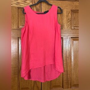 Grace Elements Barbie Pink Linen Sleeveless Long Tank